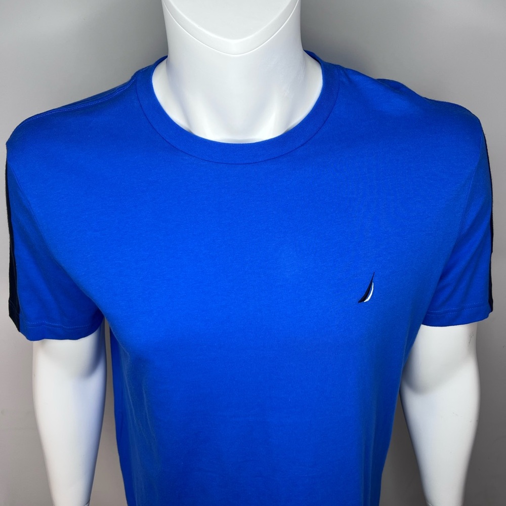 NAUTICA NAVY, 100%COTTON, ROYAL BLUE, SHORT SLEEVES T-SHIRT
